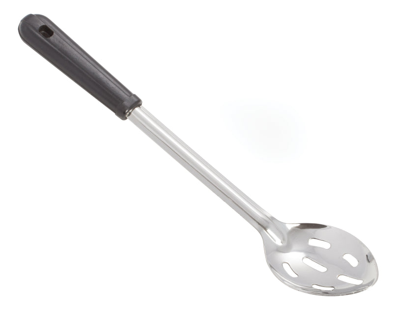 Winco, BSSB-15, Serving Spoon, Slotted, Black, Stainless Steel