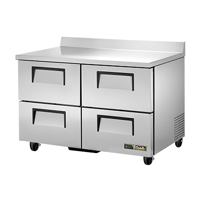 True Manufacturing, TWT-48D-4-HC, Refrigerated Counter, Work Top, 115V, Made In USA