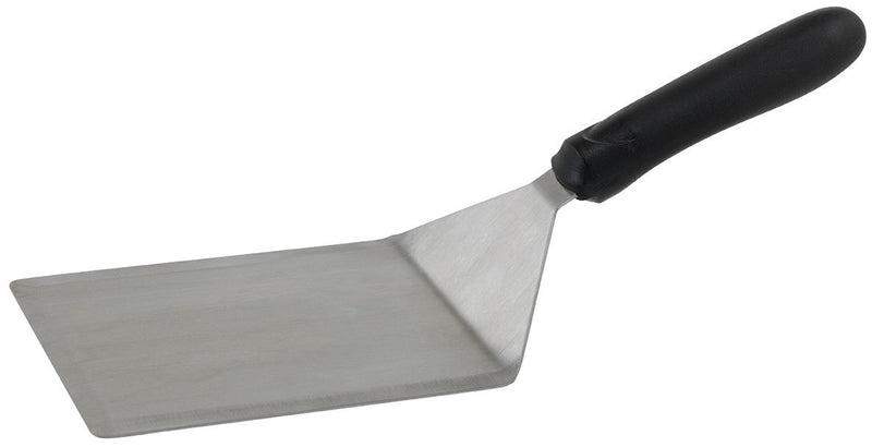 Winco, TKP-63, Turner, Solid, Stainless Steel, Polypropylene, Black, 6.25" L
