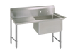 BK Resources, BKS6-1-18-14-18LS, Sink, (1) One Compartment