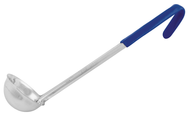 Winco, LDCN-2, Ladle, Serving, Blue, Stainless Steel