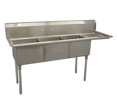 Serv-Ware, D3CWP1818R-18-V, Sink, (3) Three Compartment