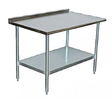 Serv-Ware, T2472CWP-3-T, Work Table,  63" - 72", Stainless Steel Top