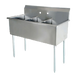 Serv-Ware, BS3-2424, Sink, (3) Three Compartment