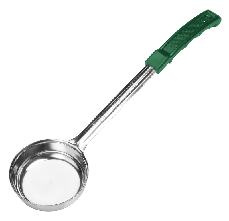 Winco, FPSN-6, Spoon, Portion Control, Solid, Teal, Stainless Steel