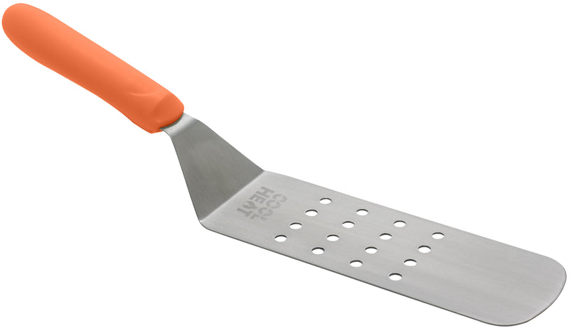 Winco, TNH-91, Turner, Perforated, Stainless Steel, Nylon, Orange
