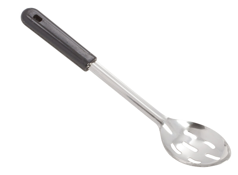 Winco, BSSB-13, Serving Spoon, Slotted, Black, Stainless Steel