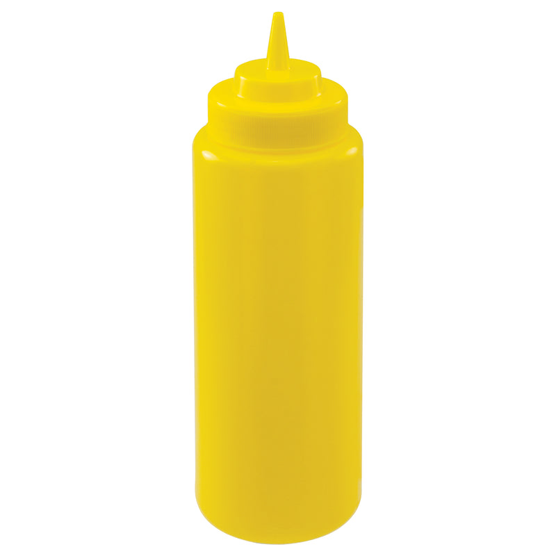 Winco, PSW-32Y, Squeeze Bottle, Wide Mouth, Plastic