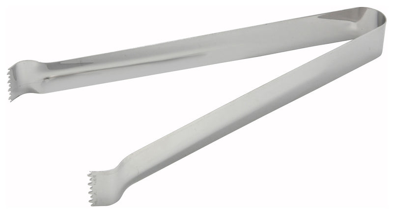 Winco, PT-6, Tongs, Ice / Pom, Stainless Steel