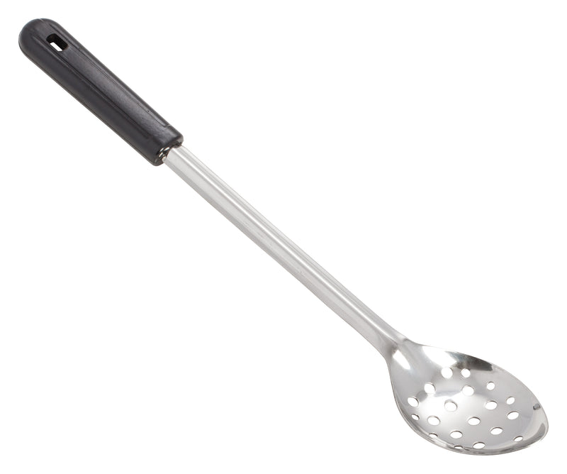 Winco, BSPB-15, Serving Spoon, Perforated, Black, Stainless Steel