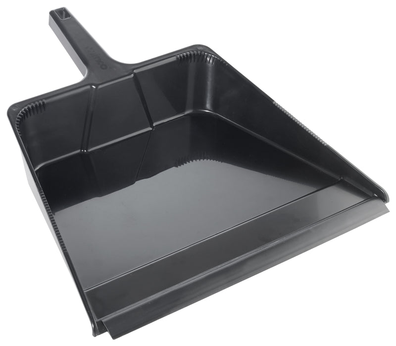 Winco, DP-1618K, Dust Pan, Black, Plastic