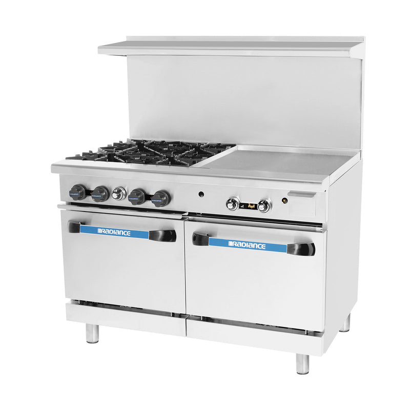Turbo Air, TARG-4B24G, Range, 48" Restaurant, Gas, 4 Burners