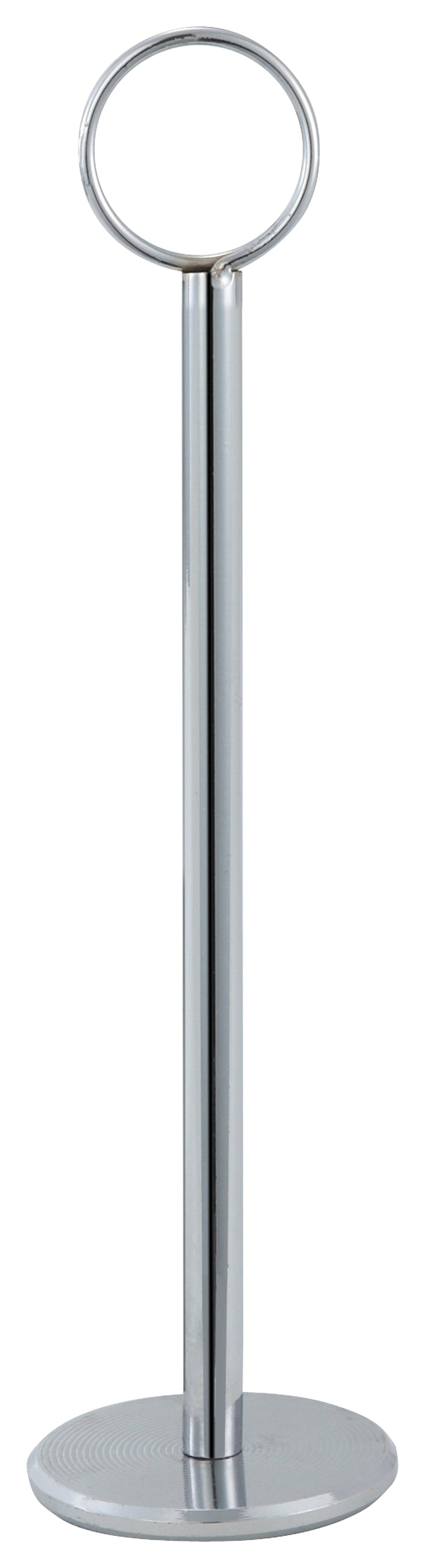 Winco, TBH-8, Menu Card Holder / Number Stand, Chrome-Plated, Steel