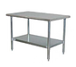 Serv-Ware, T3030CWP-3, Work Table,  30" - 35", Stainless Steel Top