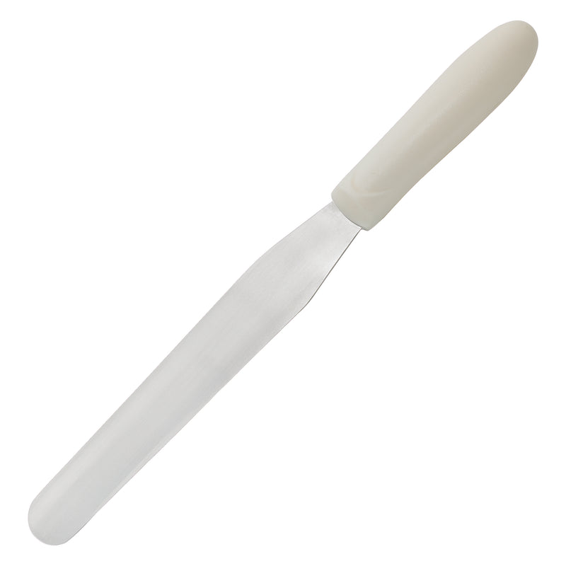 Winco, TWPS-7, Spatula, Baker's, Polypropylene, White, Stainless Steel