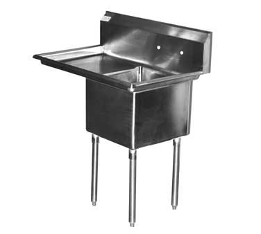Serv-Ware, E1CWP1818L-18-V, Sink, (1) One Compartment