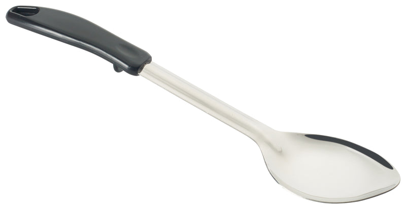 Winco, BHOP-13, Serving Spoon, Solid, Black, Polypropylene