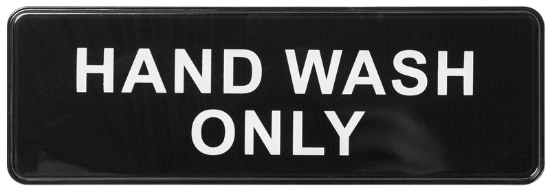 Winco, SGN-303, Sign, Compliance, 9" L, Black
