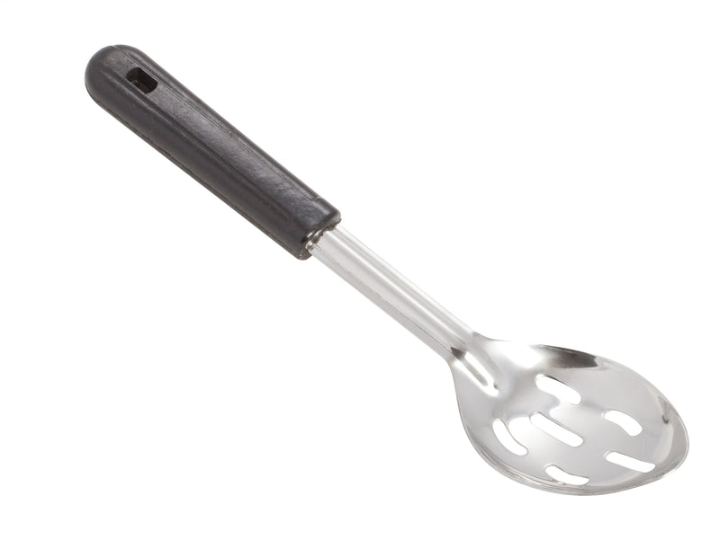 Winco, BSSB-11, Serving Spoon, Slotted, Black, Stainless Steel