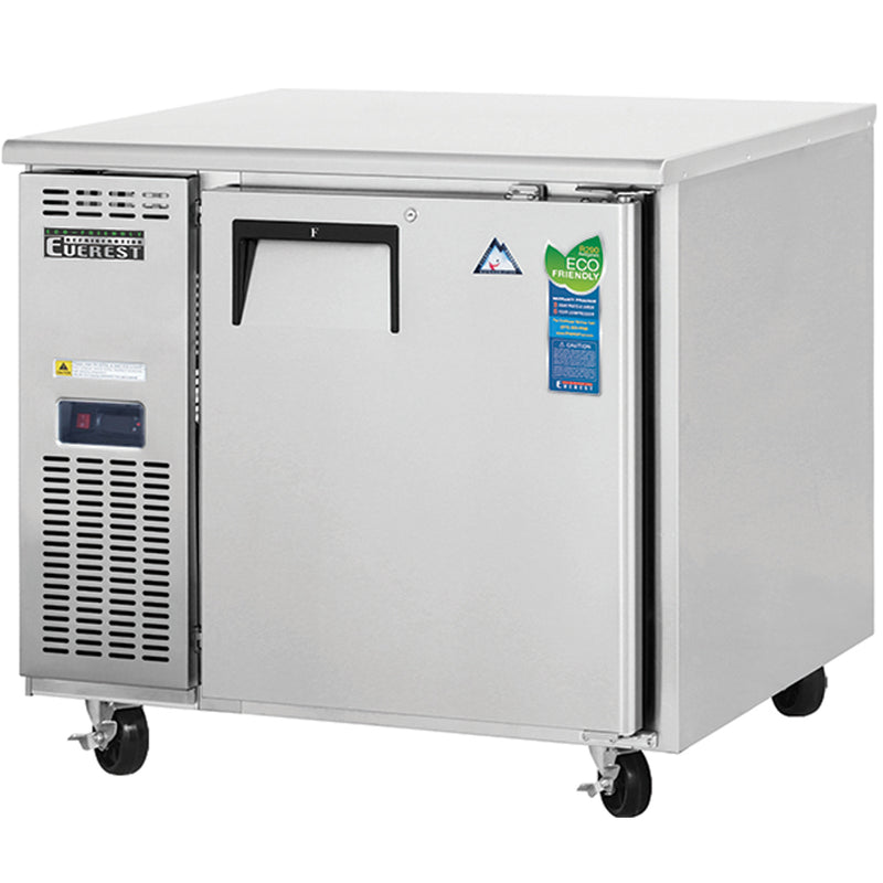 Everest Refrigeration, ETF1-24, 24" Deep Side Mount 
Undercounter Freezer