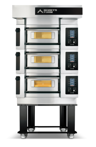 Moretti Forni S0501S04 Pizza Bake Oven, Deck-Type, Electric S50E1